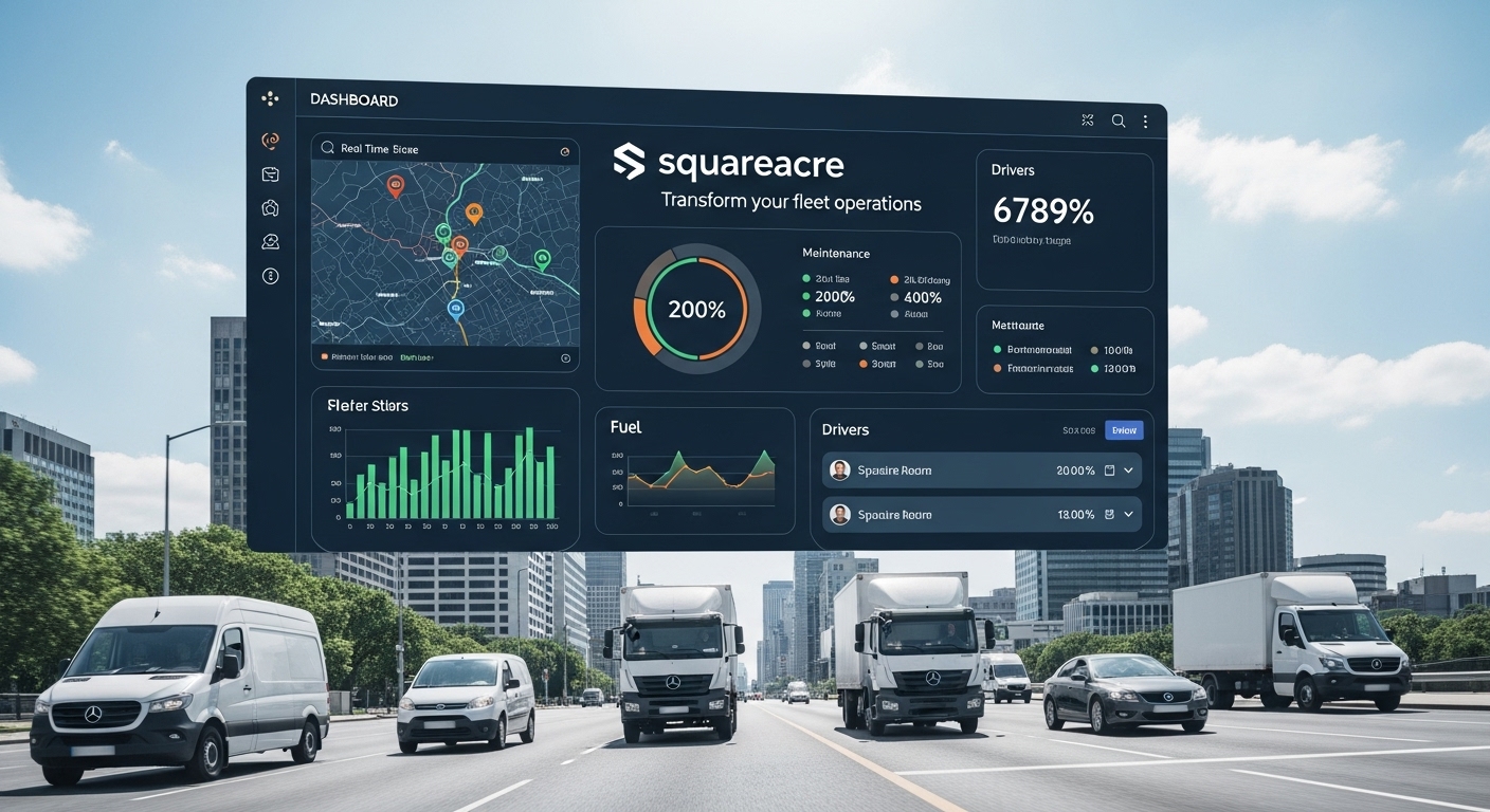 Square Acre service fleet on assignment